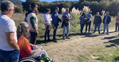 Arquitectos e enxeñeiros visitan os terreos do futuro Parque Deportivo de Porto do Molle en Nigrán